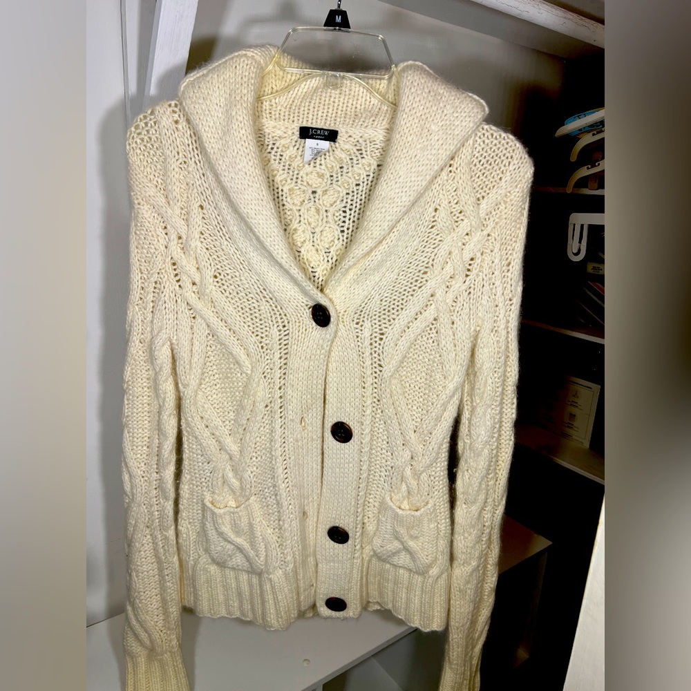 J. Crew hand knit wool sweater